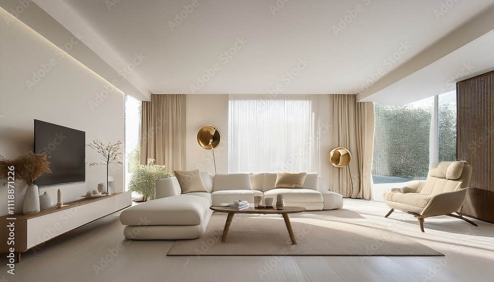 Fototapeta premium Choosing the right area rug for living rooms