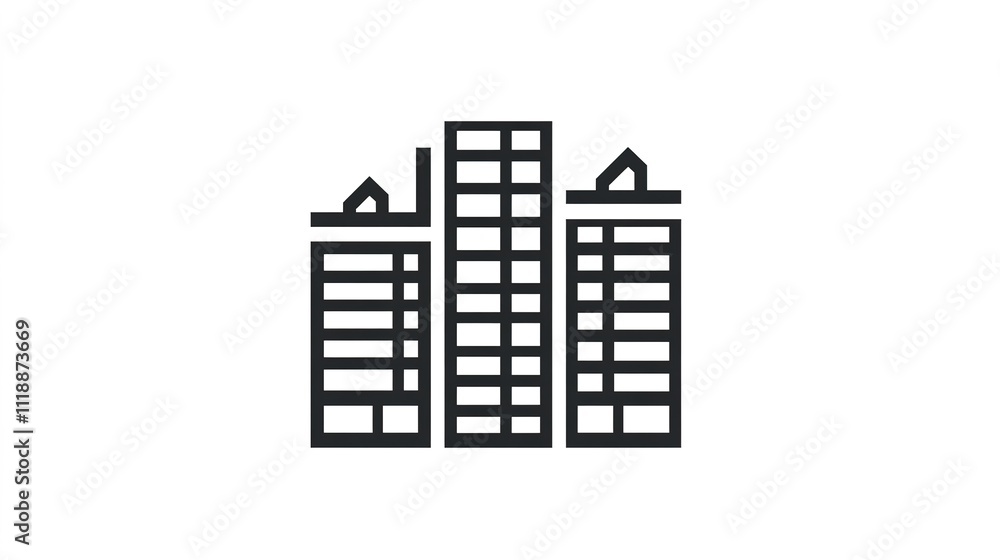 Clean and Minimalistic Business Vector Icon with a White Background. Abstract Symbol for Corporate, Finance, Technology, and Digital Marketing Concepts. Clean and Minimalistic Business Vector Icon with a White Background. Abstract Symbol for Corporate, Finance, Technology, and Digital Marketing Concepts.