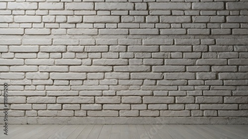 White soft toned brick wall texture background