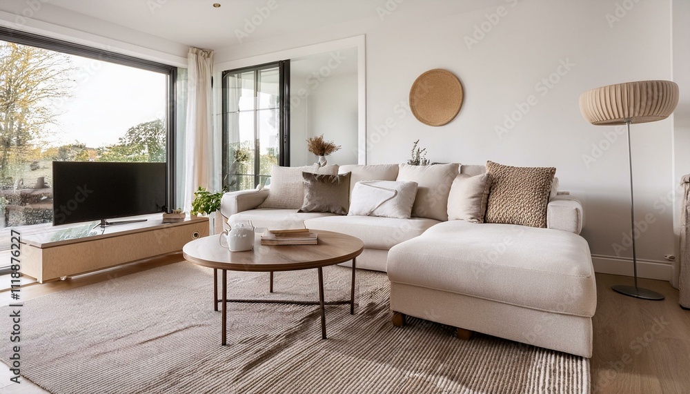 Creating a focal point in your white and neutral living room that draws attention and admiration Creating a focal point in your white and neutral living room that draws attention and admiration