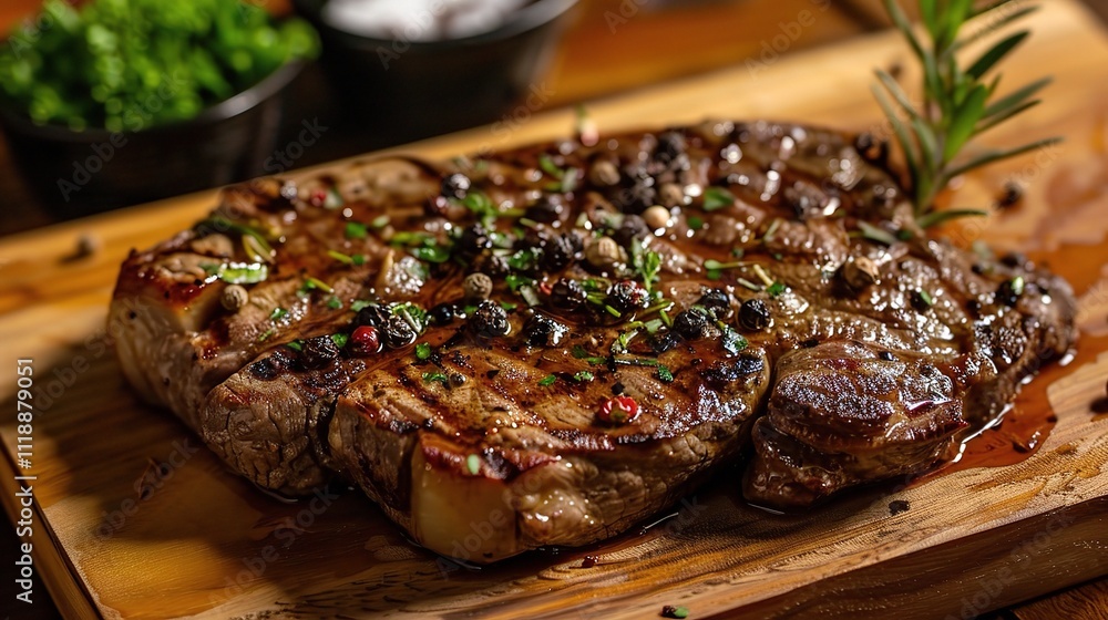 Spicy Beef Chop, A Tasty and Flavorful Cut of Beef with a Kick of Spice, Ideal for a Satisfying Meal Spicy Beef Chop, A Tasty and Flavorful Cut of Beef with a Kick of Spice, Ideal for a Satisfying Meal