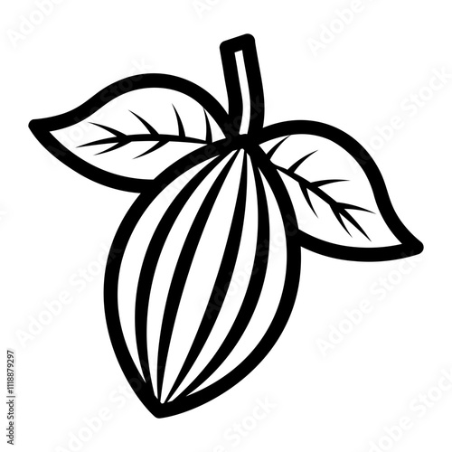 cocoa Line Icon