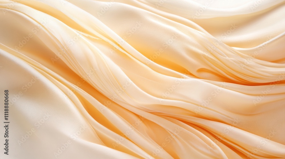 Fototapeta premium Elegant Draped Silk Fabric Texture