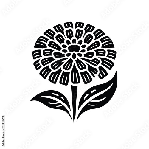 Zinnia Silhouette