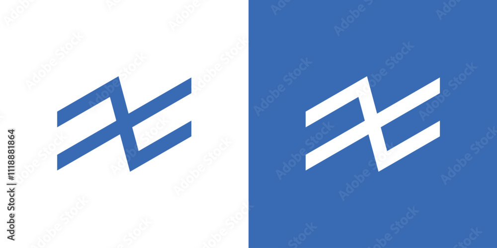 Fototapeta premium Letter N NI Z logo icon vector modern concept