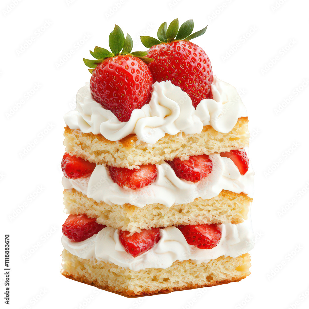 Strawberry Shortcake With Whipped Cream Layers Strawberry Shortcake With Whipped Cream Layers