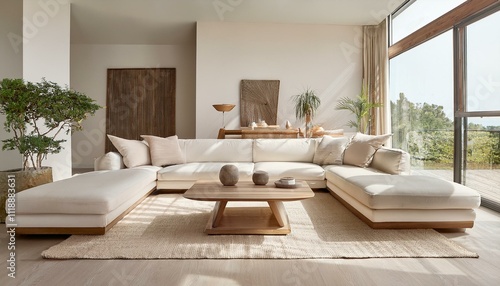 Incorporating textures for a rich living room