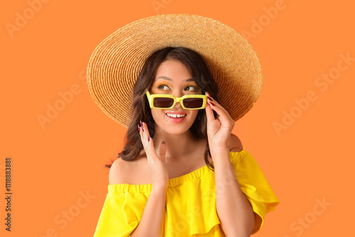 Beautiful young Asian woman...