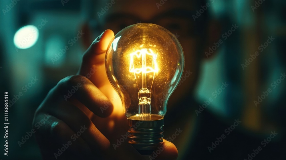 Bright Idea Light Bulb Hand Bright Idea Light Bulb Hand