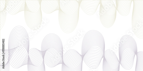 Abstract color smooth stripe dynamic wave line on a white stylized line art background. Design element technology suit for banner, poster, cover, brochure, flyer, website. vector illustration