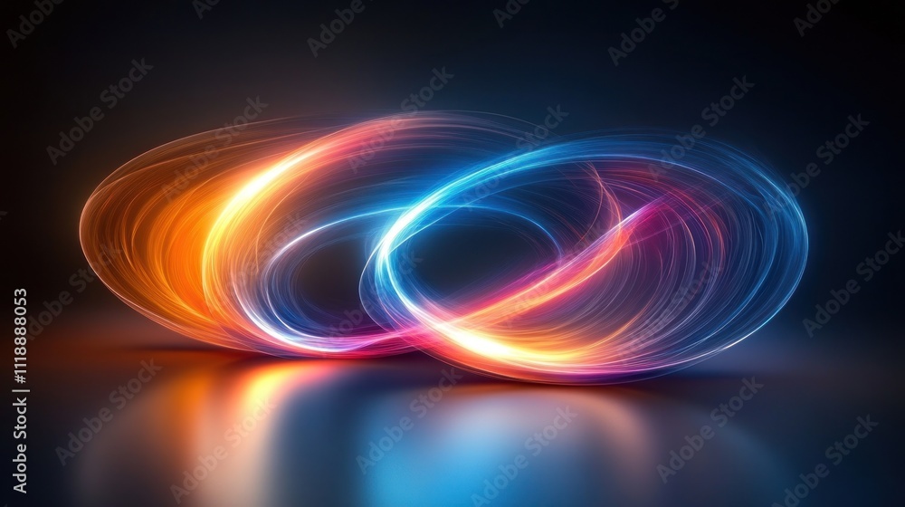 Abstract glowing light swirls. Abstract glowing light swirls.