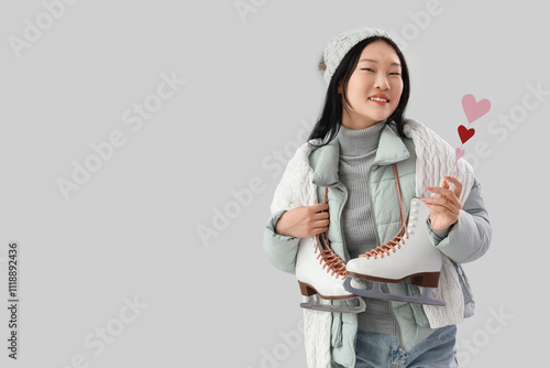 Beautiful young happy Asian...