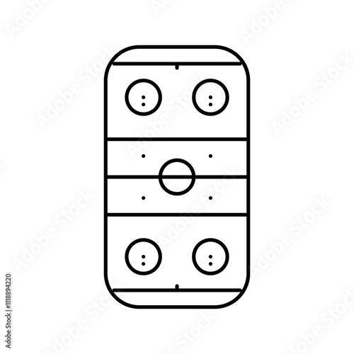 rink ice hockey sport game color icon vector. rink ice hockey sport game sign. isolated symbol illustration