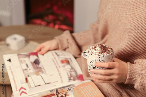 Beautiful young woman with ...