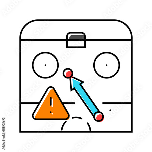 shootout ice hockey sport color icon vector. shootout ice hockey sport sign. isolated symbol illustration