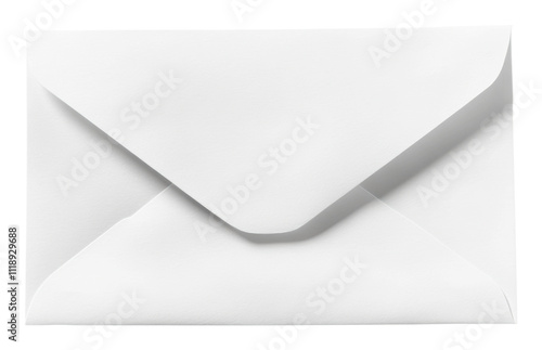 Envelope ready for delivery on a clean surface, cut out - stock png. photo