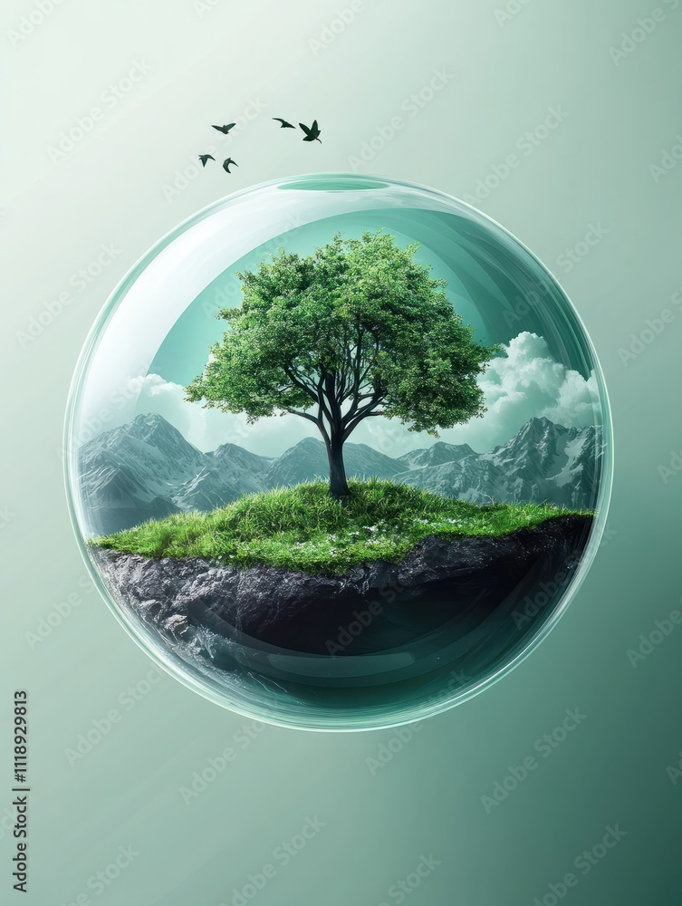 Nature protection abstract concept vector illustrations. Nature protection abstract concept vector illustrations.