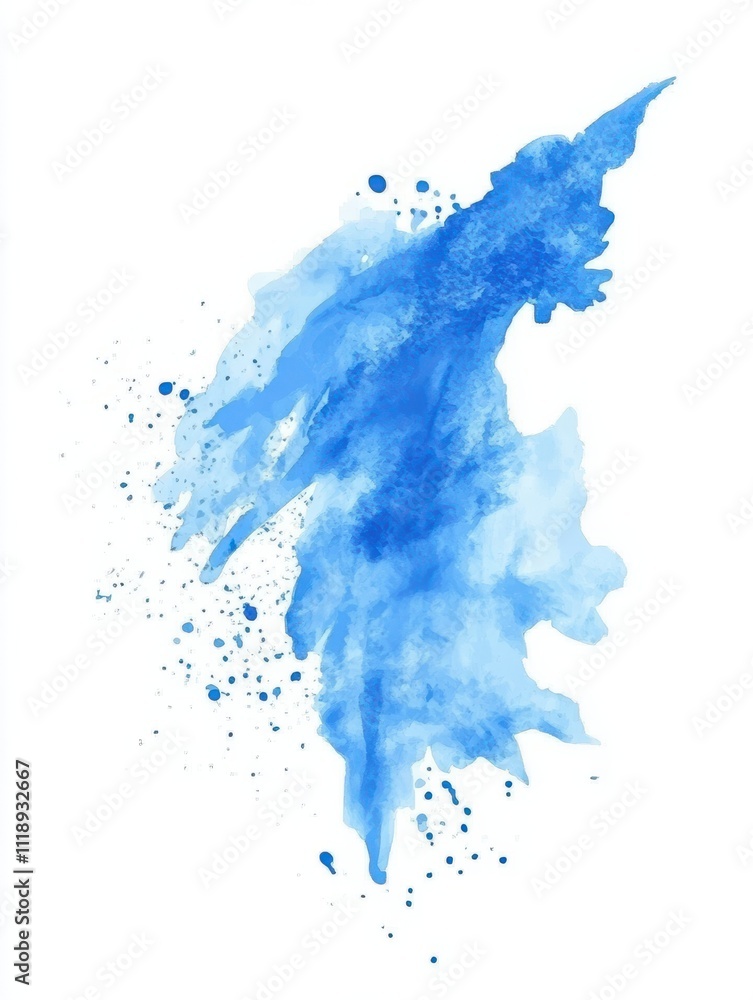 Obraz premium Watercolor art background vector. Wallpaper design with paint brush watercolor Illustration for prints, wall art, cover and invitation cards.