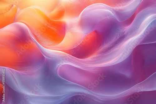 Abstract Liquid Shapes with Vibrant Colors and Soft Glow for Modern Graphic Design photo