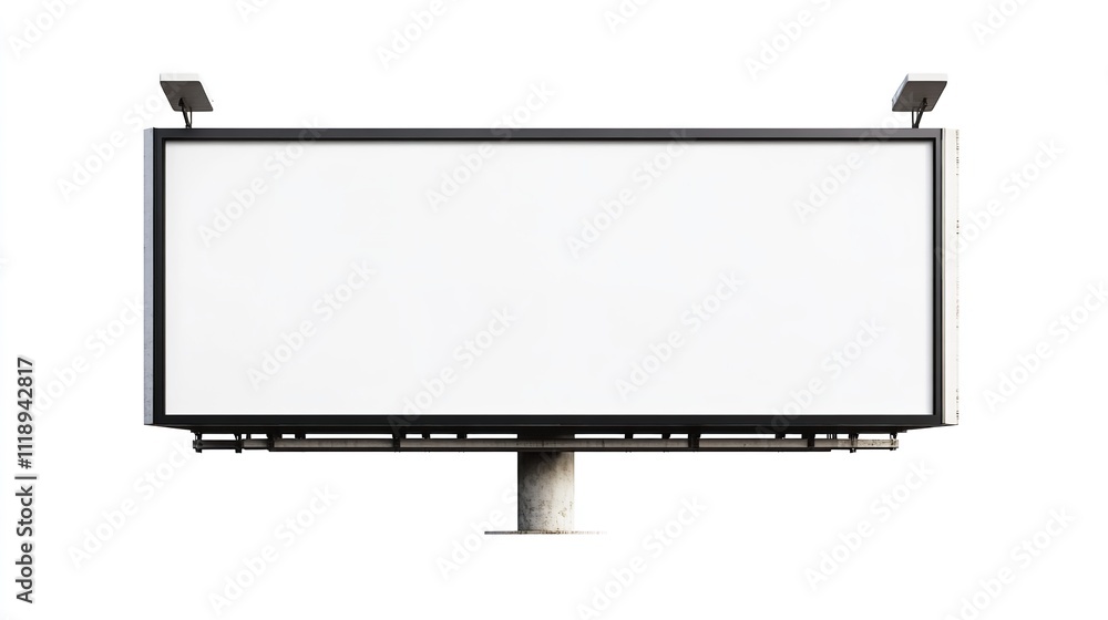 Empty white billboard large blank screen isolated on white background. Empty white billboard large blank screen isolated on white background.