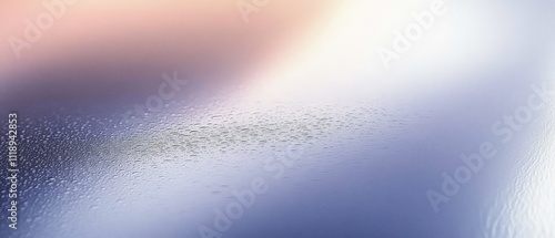 Smooth Gradient Background with Water Droplet Reflections in Light Blue and Off-White photo