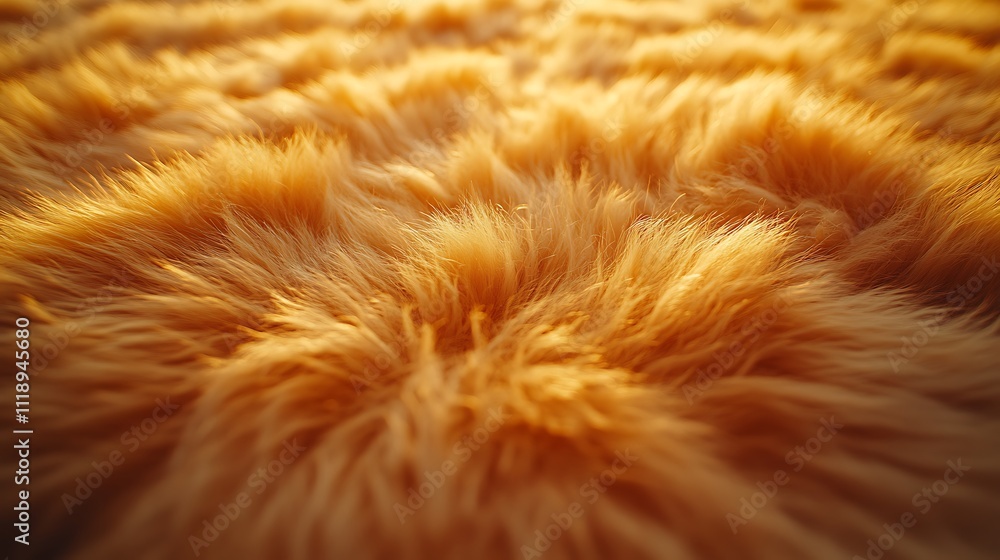 Fototapeta premium Fluffy Soft Animal Fur Close Up Background Artistic Illustration
