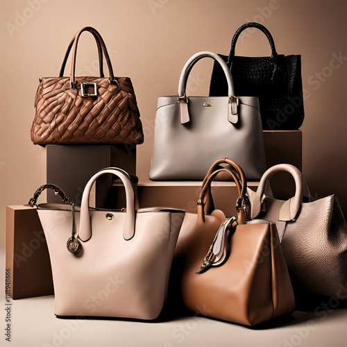 Elegant Leather Bag Collection for Every Occasion,Show your style with a diverse collection of leather bags in a variety of shapes and colors
