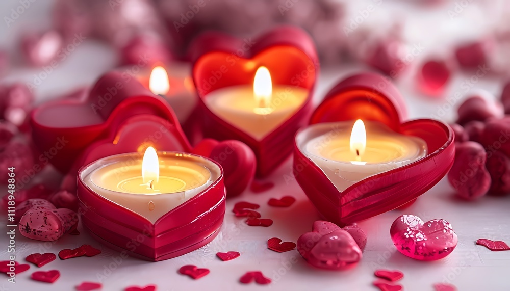 romantic candles in heart shaped holders romantic candles in heart shaped holders