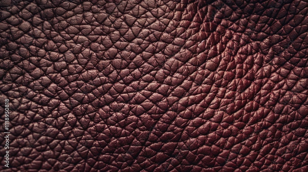 Close-up of textured burgundy leather surface. Close-up of textured burgundy leather surface.