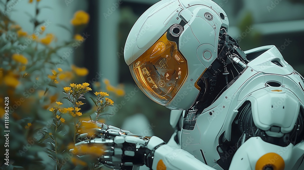 modern research laboratory, android robots work together with human scientists, white people scientists modern research laboratory, android robots work together with human scientists, white people scientists
