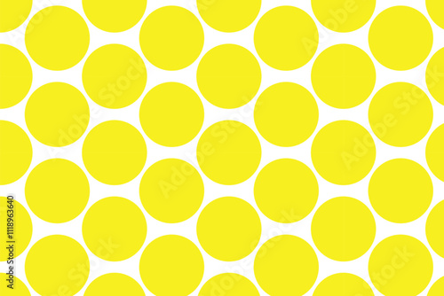 simple abstract yellow color big polka circle pattern yellow circles with a white background with yellow dots