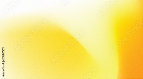 Abstract grainy soft and vibrant yellow gradient pattern on white background for summer or spring design themes