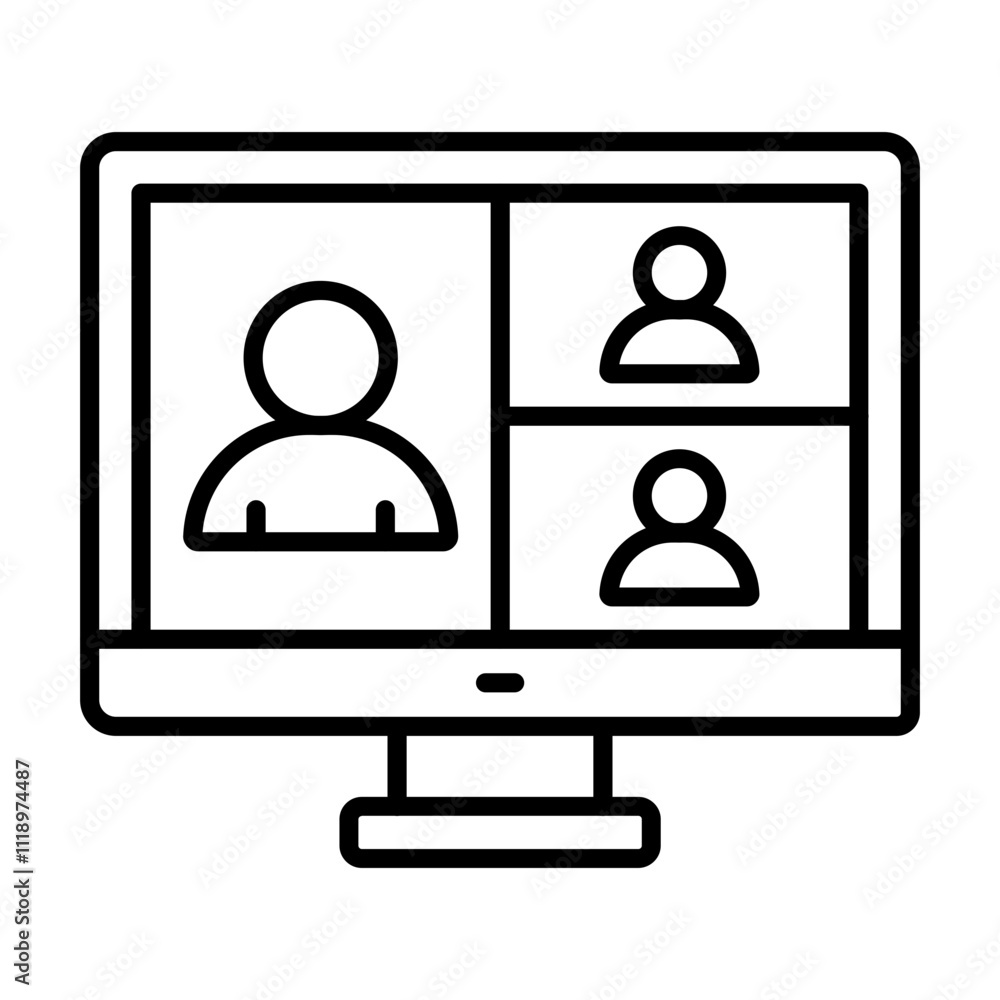 Video Conference Icon Video Conference Icon