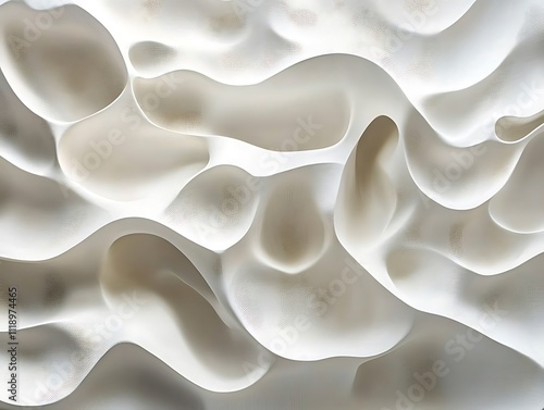 Elegance in Motion: A Dance of White Swirls