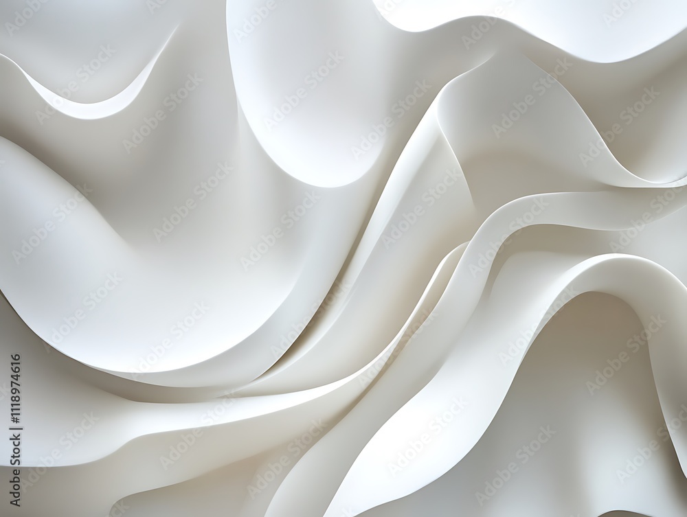 Obraz premium Elegance in Motion: A Dance of White Swirls