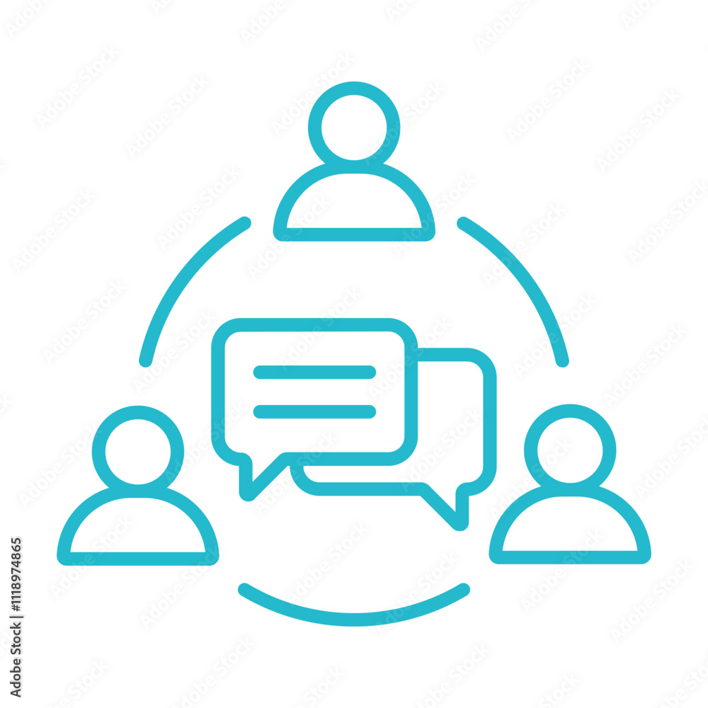 Fototapeta premium Communication Icon