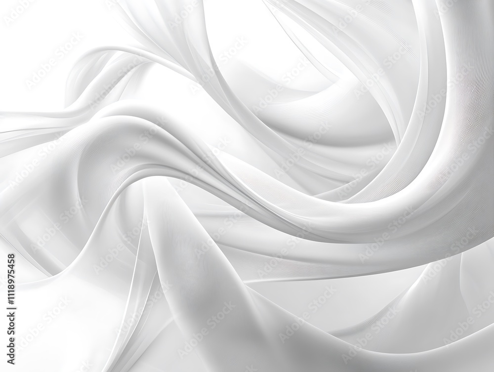 Obraz premium Elegance in Motion: A Dance of White Swirls