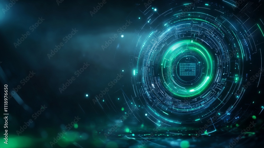 Obraz premium Futuristic Digital Interface Design for Augmented Reality Applications