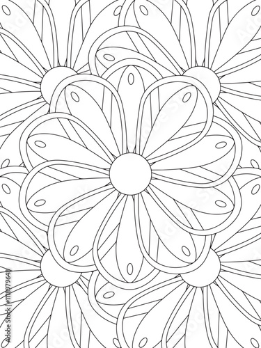 All these designs are hand-drawn and unique 
Flower Border is a Beautiful black-and-white illustration for aadult coloring book,
This is a printable Beautiful Zentangle Coloring page for KDP Interior,