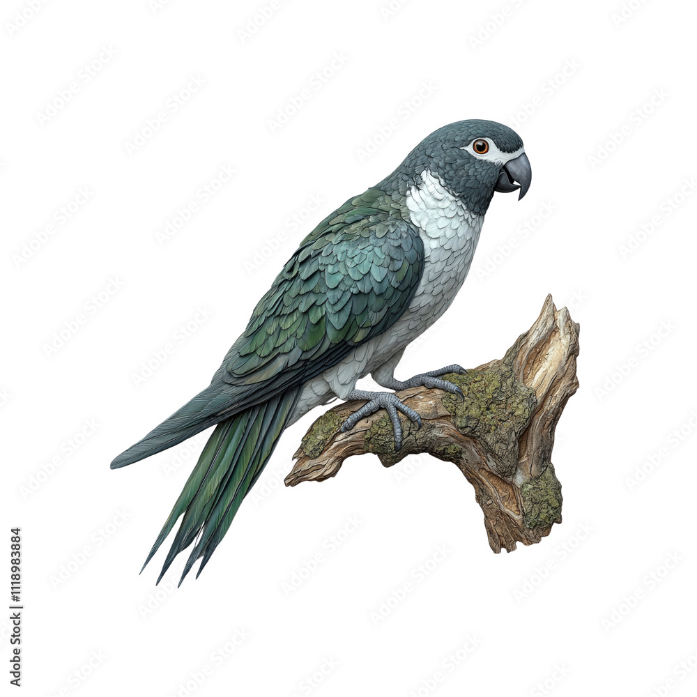 Striking Portrait of a Slaty-headed Parrot Perched on a Branch Striking Portrait of a Slaty-headed Parrot Perched on a Branch
