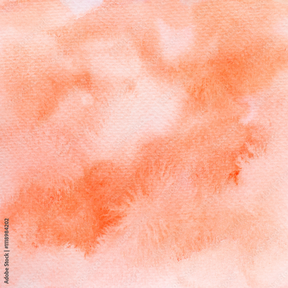 Fototapeta premium orange watercolor. a painting clouds with watercolor pattern.