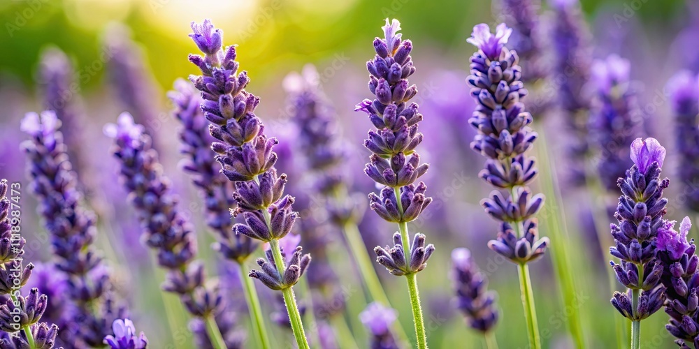 Obraz premium Close-up of French lavender buds for crafting, lavender, buds, French, crafting, dried flowers, aromatic, purple, herbal, plant