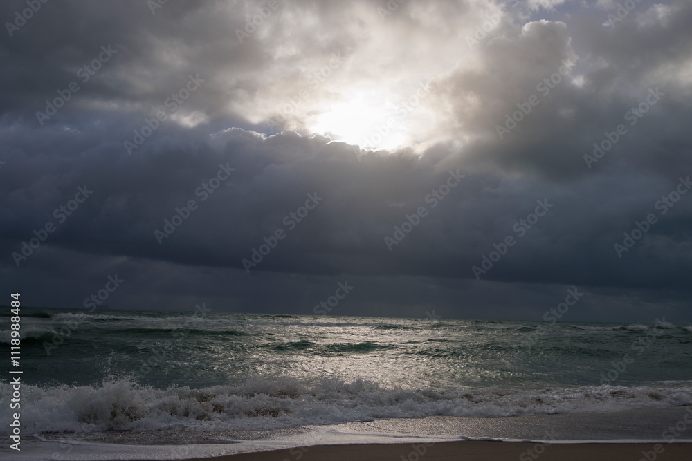 Fototapeta premium storm clouds over the sea