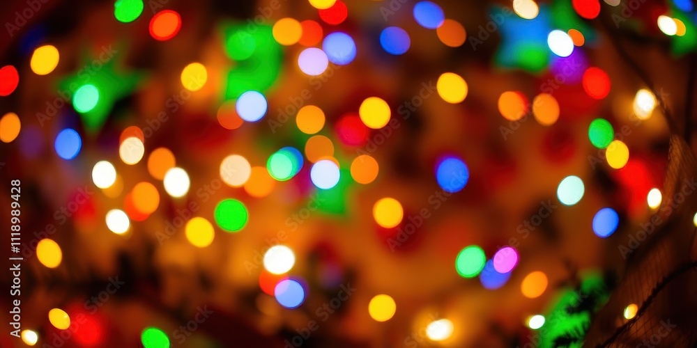 Colorful background of twinkling Christmas lights in various colors and shapes, holiday, lights, season Colorful background of twinkling Christmas lights in various colors and shapes, holiday, lights, season