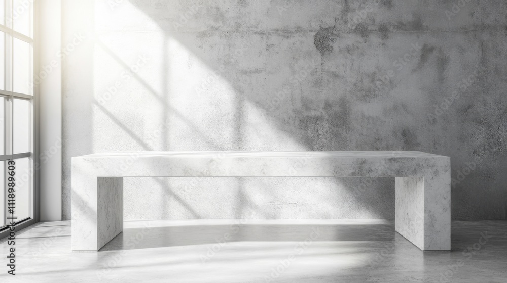 Modern Minimalist Concrete Table Design: Sunlit Studio, Interior Architecture Showcase Modern Minimalist Concrete Table Design: Sunlit Studio, Interior Architecture Showcase