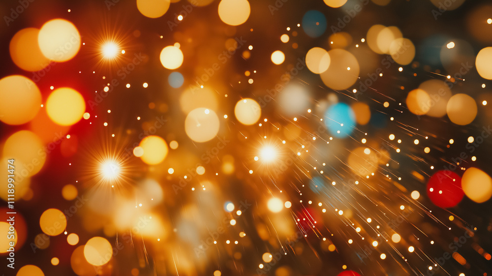 A blurry image of a Christmas tree with many bright lights. The image is full of light and color, creating a festive and joyful mood A blurry image of a Christmas tree with many bright lights. The image is full of light and color, creating a festive and joyful mood