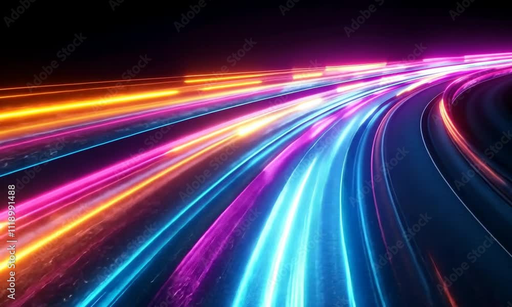 A vibrant, abstract representation of light trails in motion, showcasing dynamic colors. A vibrant, abstract representation of light trails in motion, showcasing dynamic colors.