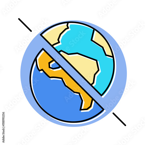 the existence of parallel universes color icon vector. the existence of parallel universes sign. isolated symbol illustration
