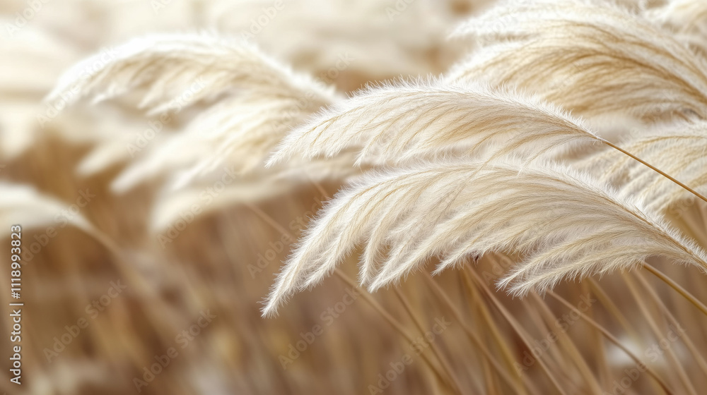 Fototapeta premium Close-up image of pampas grass