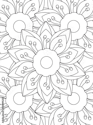 All these designs are hand-drawn and unique 
Flower Border is a Beautiful black-and-white illustration for aadult coloring book,
This is a printable Beautiful Zentangle Coloring page for KDP Interior, photo